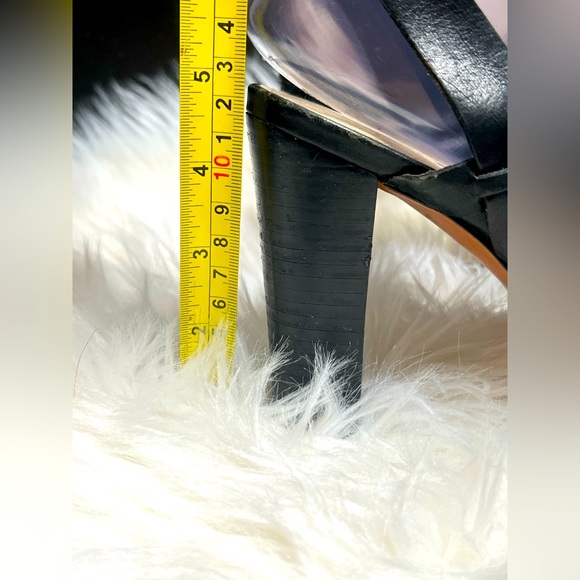 COACH Strappy black Double buckle slingback Sandals. women's size 9.5B - Picture 10 of 11